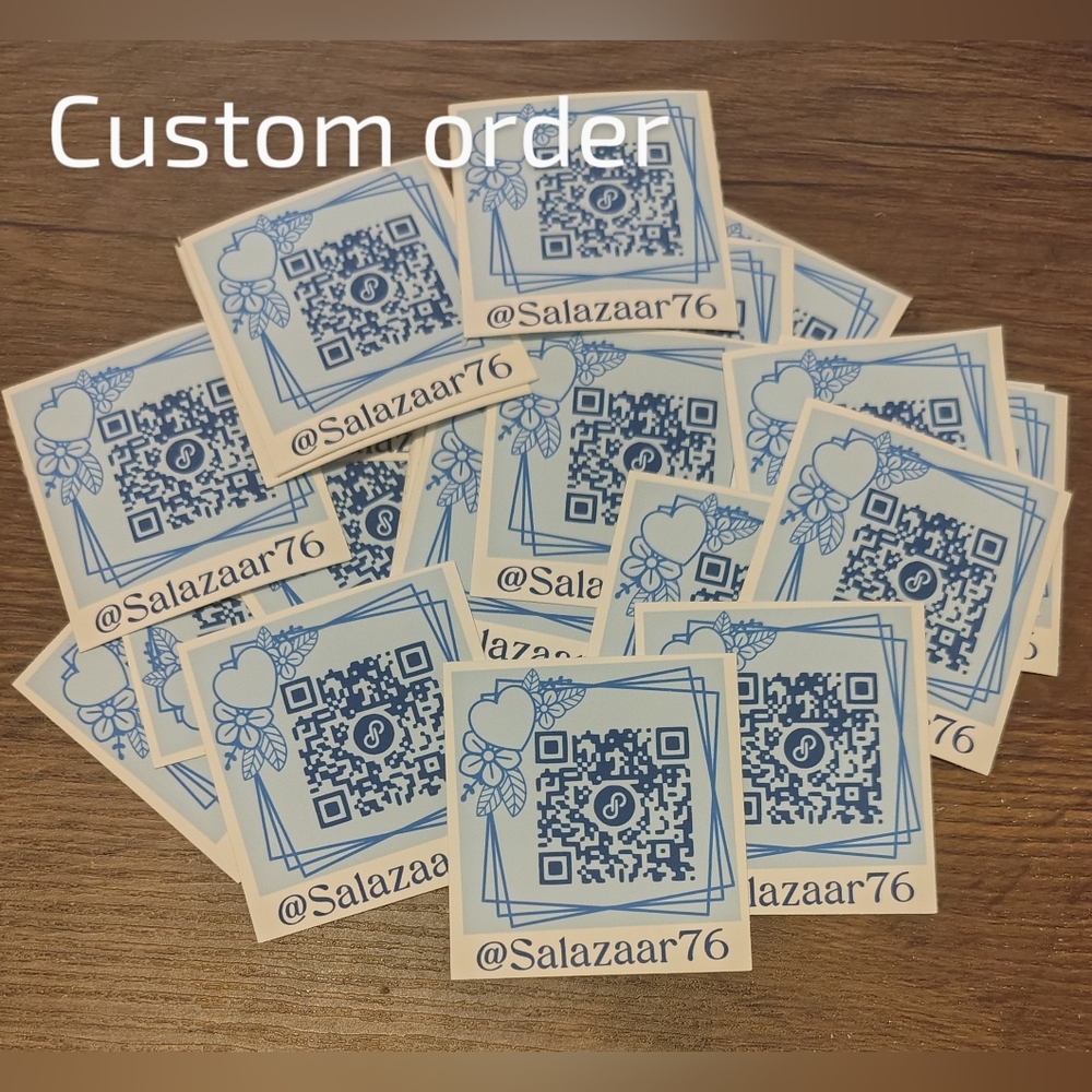 50 PCs Custom Made QR Code Sticker - Picture 4 of 4